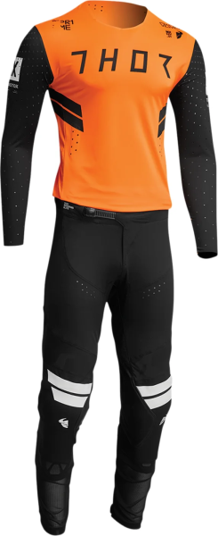 Pantaloni Thor Prime Hero Black/Orange 40, 4, nordicamoto.ro