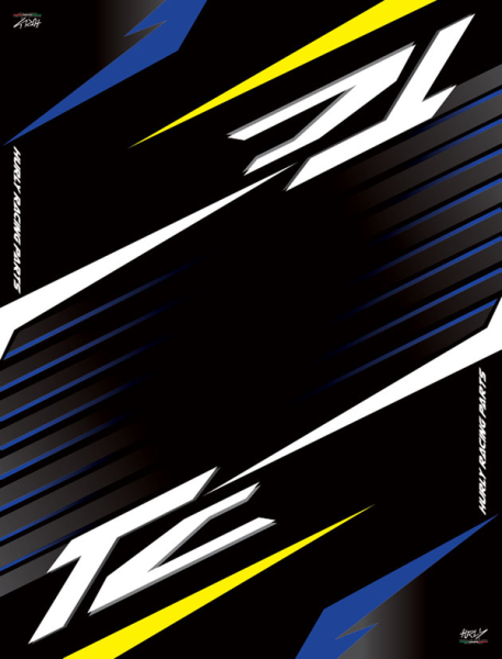 Workstation Floor Mat Black, Blue, White, Yellow, 1, nordicamoto.ro
