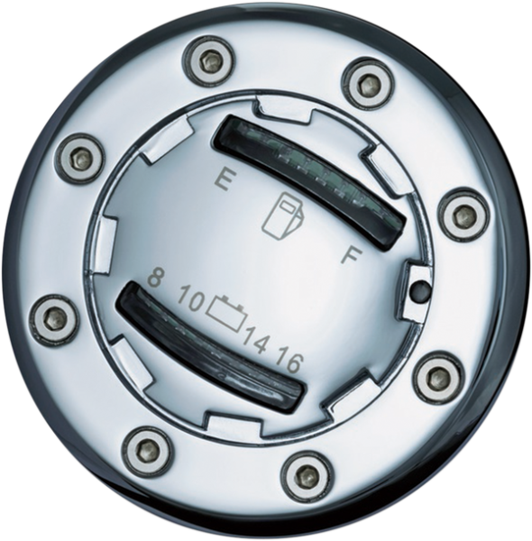 Informer Led Fuel/battery Gauge Chrome, 1, nordicamoto.ro