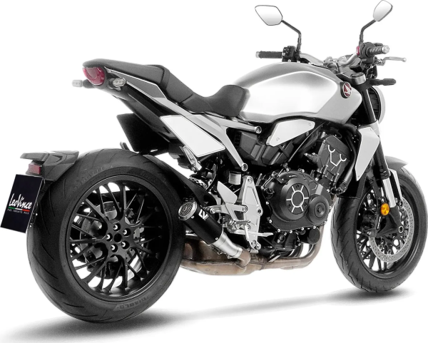 Tobă de eșapament LeoVince LV Corsa S Full Black Slip-On pentru Honda CB1000R Neo Sports Café, 2, nordicamoto.ro