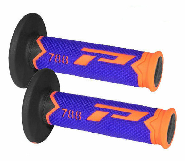 Triple Density Grips Black, Blue, Fluorescent Orange, 1, nordicamoto.ro