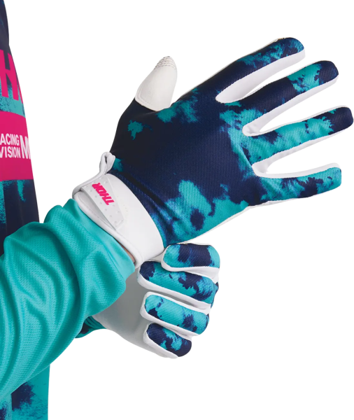 Launchmode Bleach Gloves White, Green, Blue -4