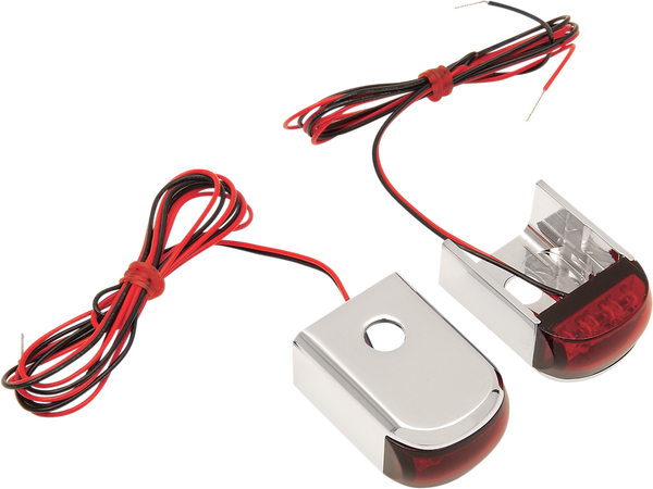 Fender Strut Led Marker Lights Chrome, 1, nordicamoto.ro