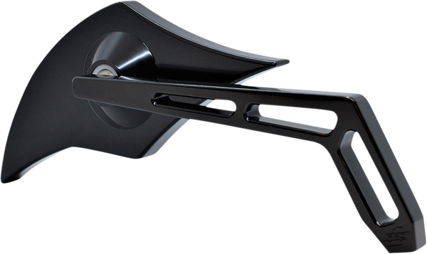 Billet Aluminum Mirrors With Clear Glass Black, 1, nordicamoto.ro