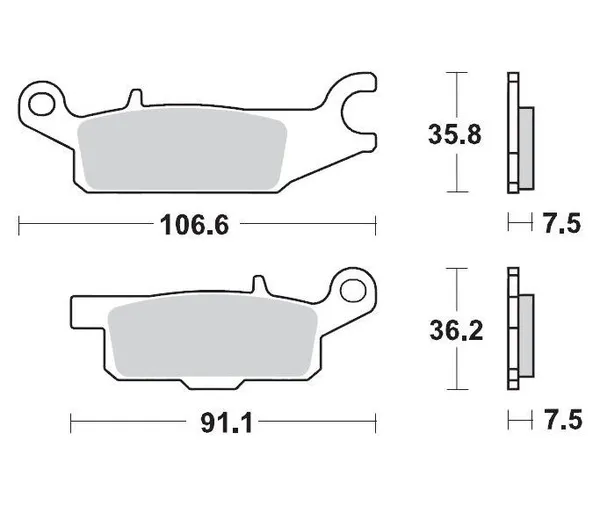 Racing Brake Pads Atv-0
