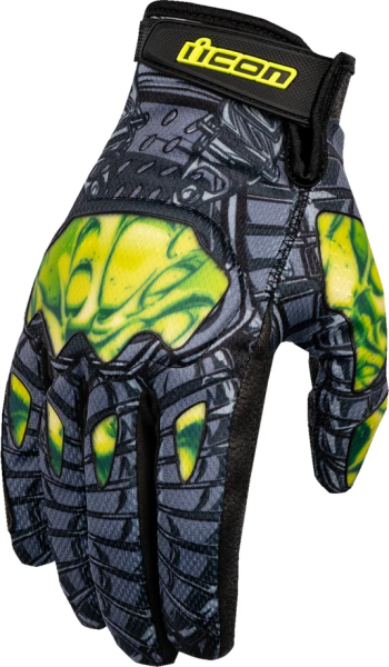 Hooligan Outbreak Gloves Green, Gray 2XL, 1, nordicamoto.ro