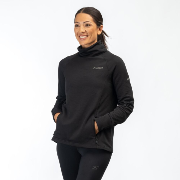 Pulover Dama Klim Mid Layer Halo Black-4