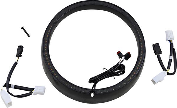 Probeam® Turn Signal Ring Trim Amber, White, 1, nordicamoto.ro