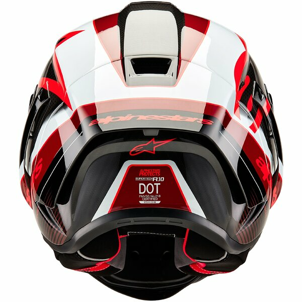 Casca integrala sport ALPINESTARS SUPERTECH R10 CARBON TEAM Negru/Rosu/Alb-2