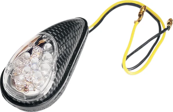 Led Ultra Mini Flush-mount Marker Lights Carbon Fiber, 1, nordicamoto.ro