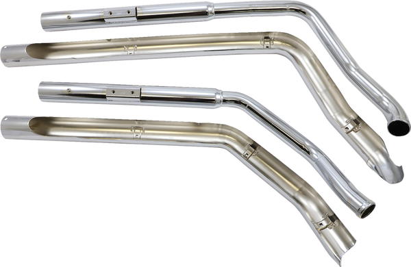 Dragster Exhaust System Chrome, 4, nordicamoto.ro