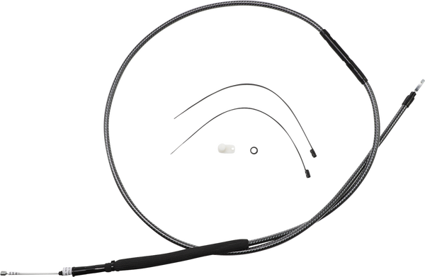High-efficiency Polished Karbonfibr Clutch Cable Silver, 1, nordicamoto.ro