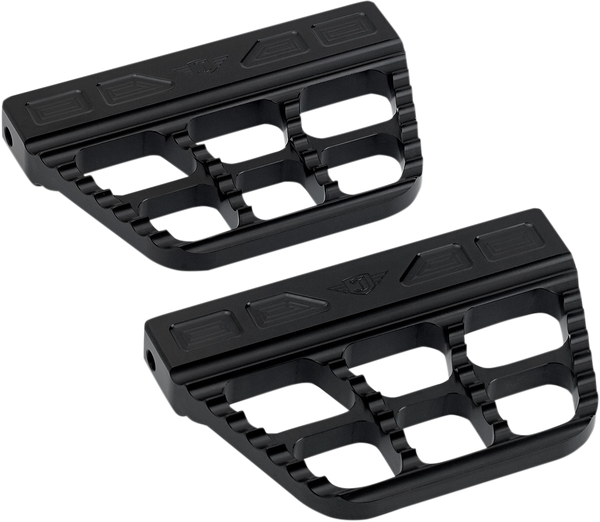 Serrated Passenger Floorboards Black, 1, nordicamoto.ro