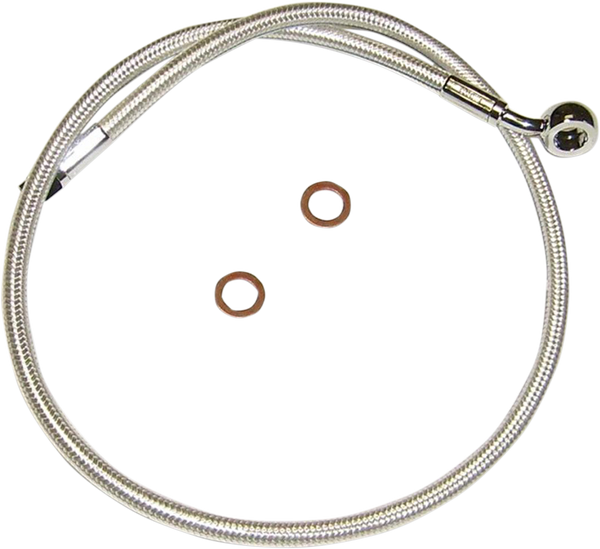 Designer Series Dot Abs-specific Upper Brake Line Kit Chrome, Sterling Chromite® Ii, 1, nordicamoto.ro