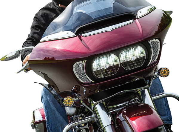Mesh Headlight Vent Accents, 2, nordicamoto.ro