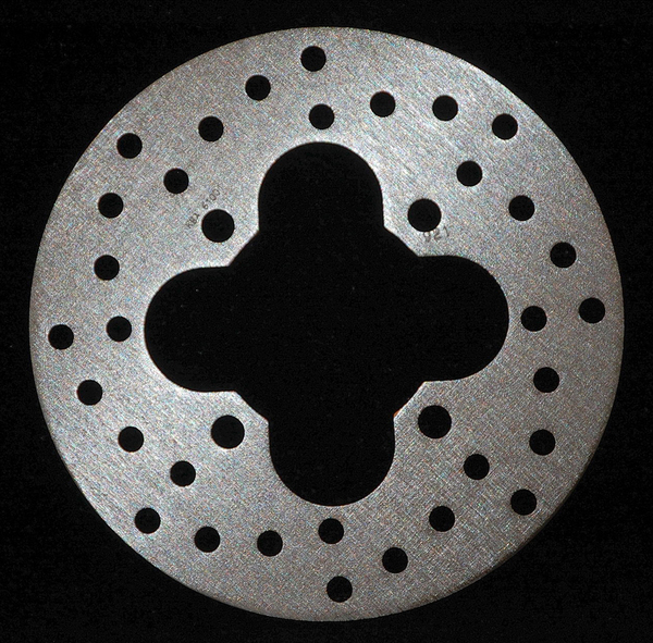 Round D-series Scooter Brake Rotor Silver, Stainless Steel, 1, nordicamoto.ro