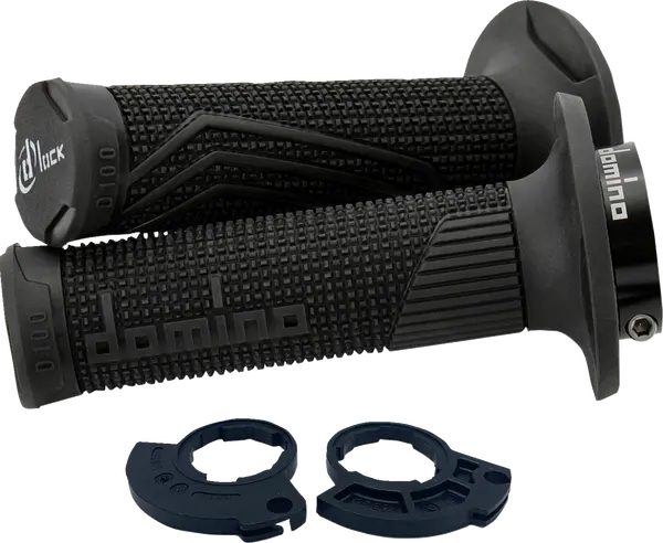 D100 D-lock Grips Black, 1, nordicamoto.ro