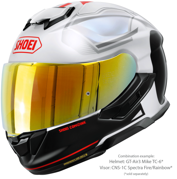Casca integrala SHOEI GT-AIR3 MIKE TC-6 Negru/Rosu/Alb XXL-2