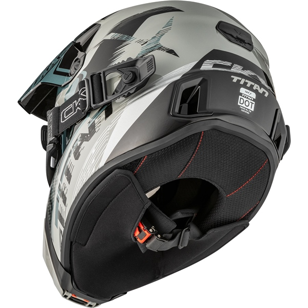 CKX Helmet Titan AMS Concordia Grey Gloss + Goggles M-1