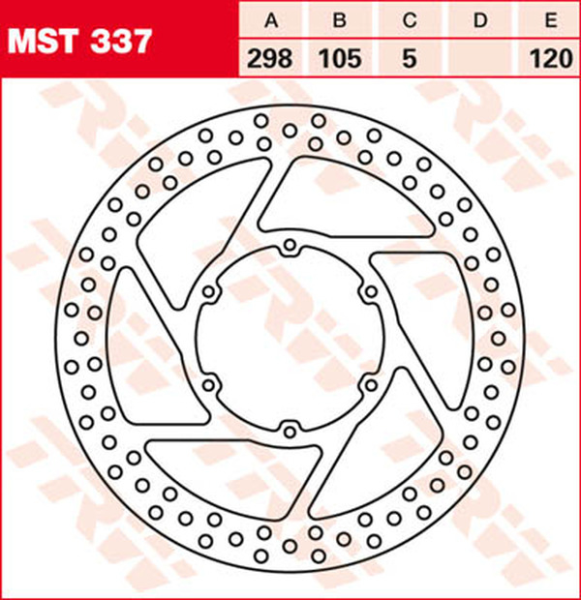 Disc de frână fix, rotund, 250–299 mm, 2, nordicamoto.ro