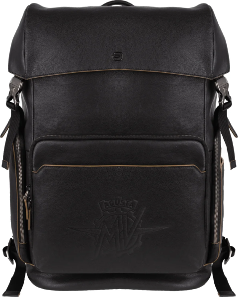 PIQUADRO LEATHER BACKPACK