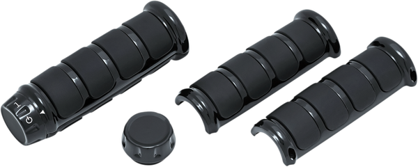 Three-piece Iso®-grips Black, 1, nordicamoto.ro