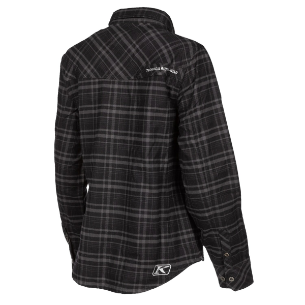 Camasa Dama Klim Upland Flannel Monument Gray - Wintermint-14