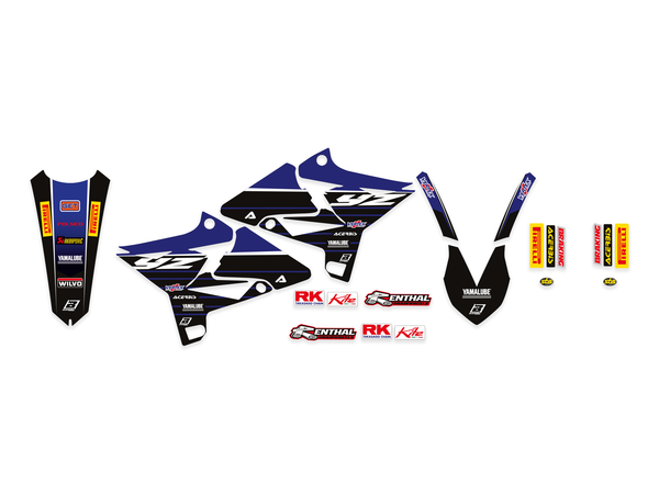 Blackbird Racing Replica Team Yamaha 2019/2020 Graphics Kit Black, Blue, 1, nordicamoto.ro