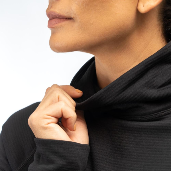 Pulover Dama Klim Mid Layer Halo Black-7