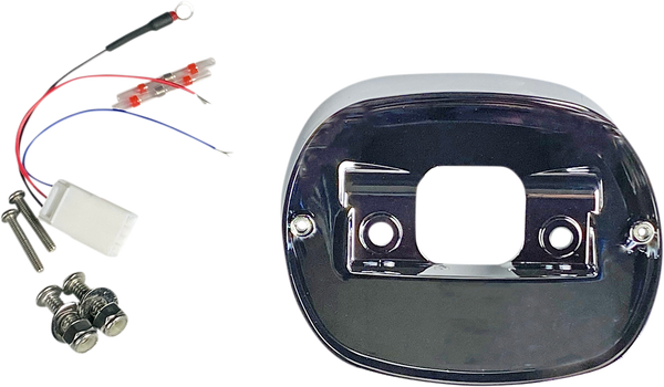 Taillight Baseplate For Harley-davidson Chrome, 1, nordicamoto.ro