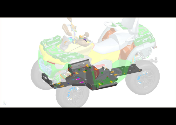 SCUT PROTECȚIE ATV CFMOTO CFORCE 800 / 850 / 1000 – HDPE 8MM, NEGRU, 4, nordicamoto.ro