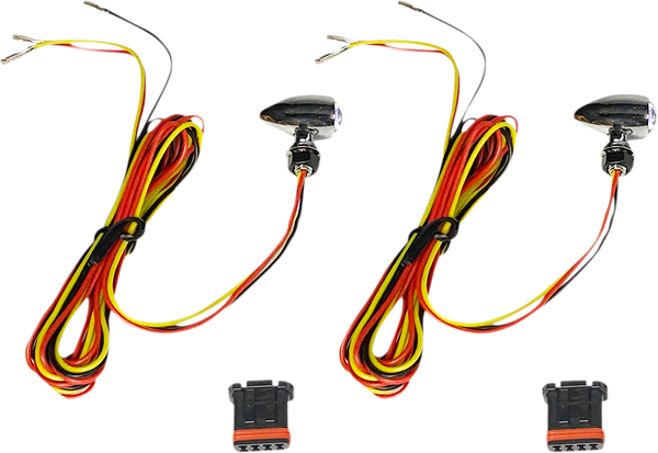 Micro Bullet Dual Color Led Turn Signals Chrome, 1, nordicamoto.ro