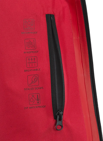 Women's Corpo Rain Jacket Red, Black -1