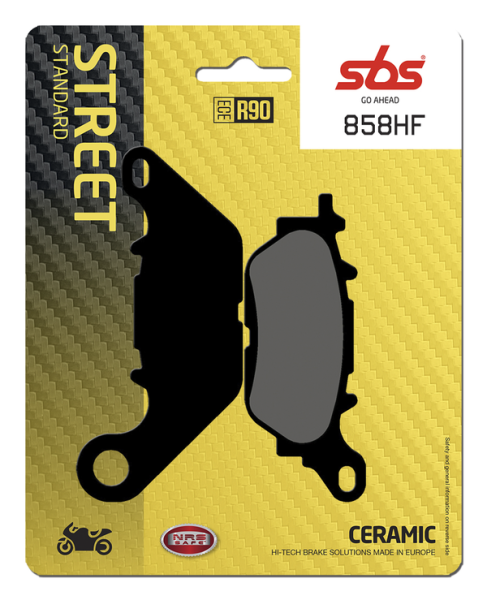 Hf Street Ceramic Organic Brake Pads, 2, nordicamoto.ro