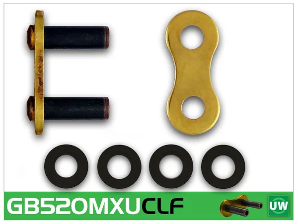 520 Mxu Drive Chain Connecting Link Gold-0