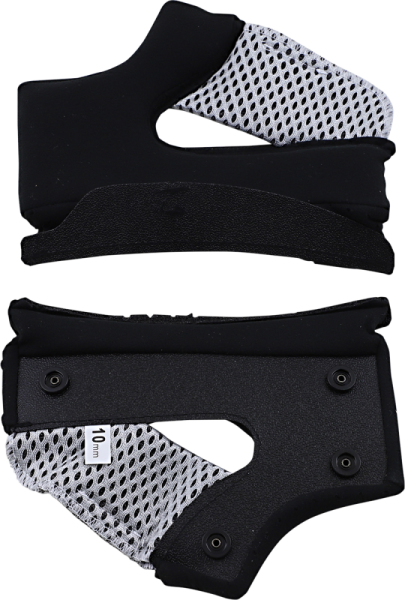 Cheekpads Ece G-g/s 10mm Black, 1, nordicamoto.ro