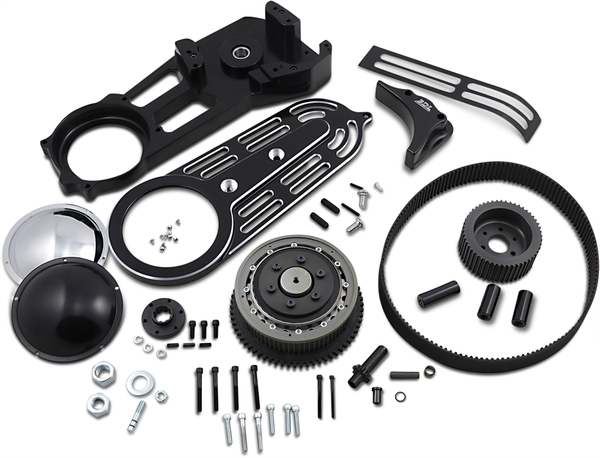 2(r) Belt Drive Kit With Changeable Domes Black, 1, nordicamoto.ro