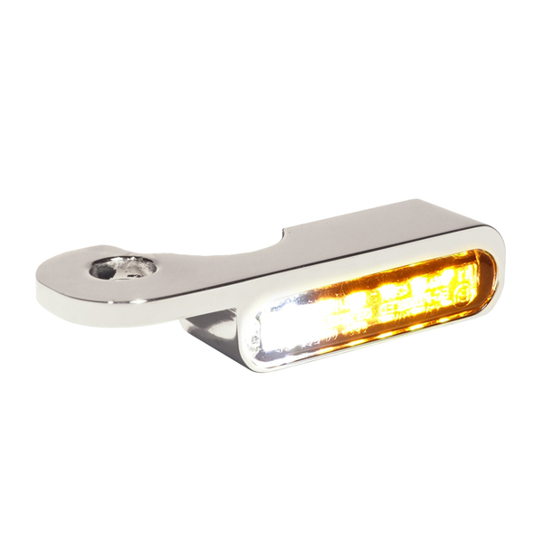 Led Handlebar Turn Signals Natural, Chrome, 1, nordicamoto.ro