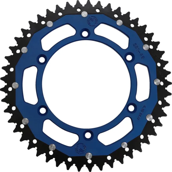 MOOSE RACING Dual Sprocket Blue -0