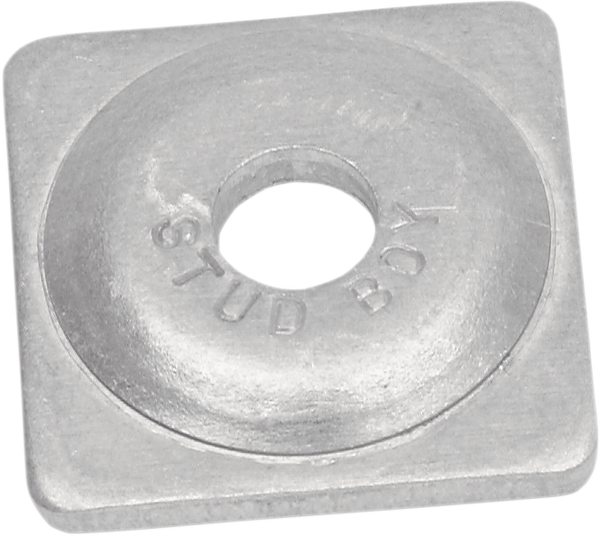 Square Backer Plates Silver, 2, nordicamoto.ro
