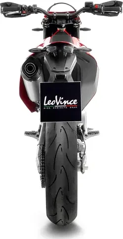 Tobă de eșapament LeoVince LV One Evo Slip-On – Oțel inoxidabil, Titanium Look, 2, nordicamoto.ro