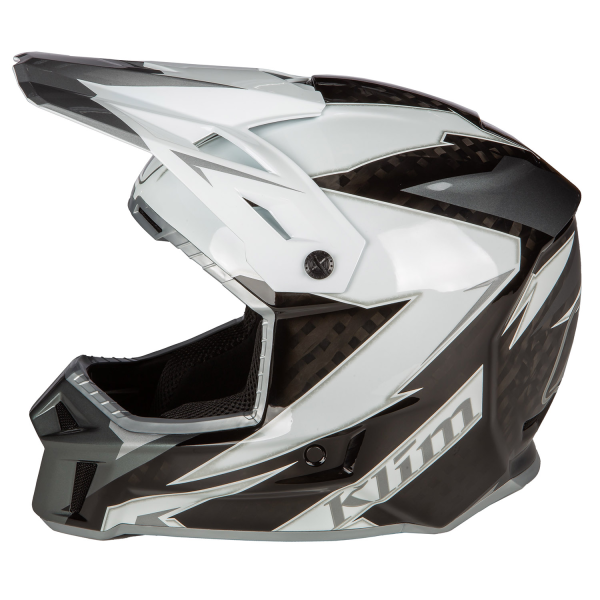 Casca Klim F3 Carbon Off-Road ECE LIGHTNING WHITE-5