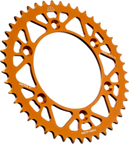 JT SPROCKETS Racelite Aluminum Rear Sprocket Orange 