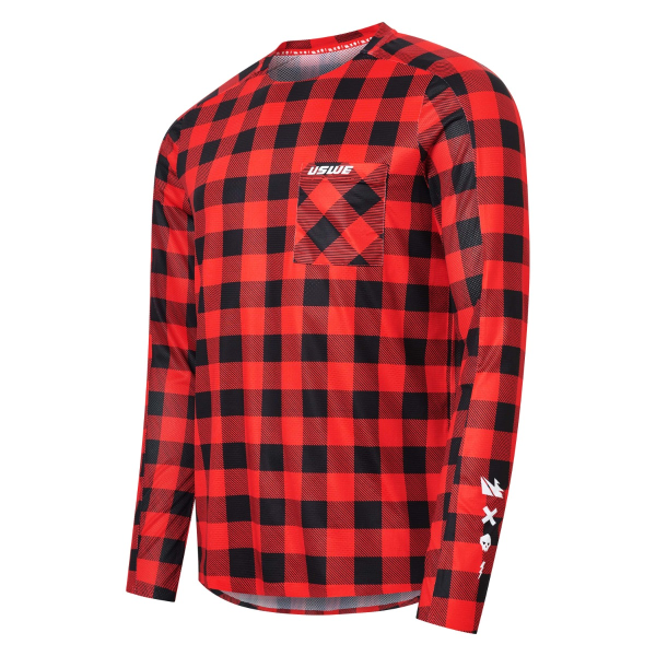 Tricou USWE Flannel Flame Red-3a6f4487279c6b1d33e991227f6d52ac.webp
