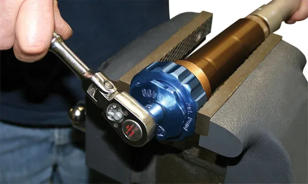 Showa Twin Chamber Fork Cap Tool Anodized, Blue-0