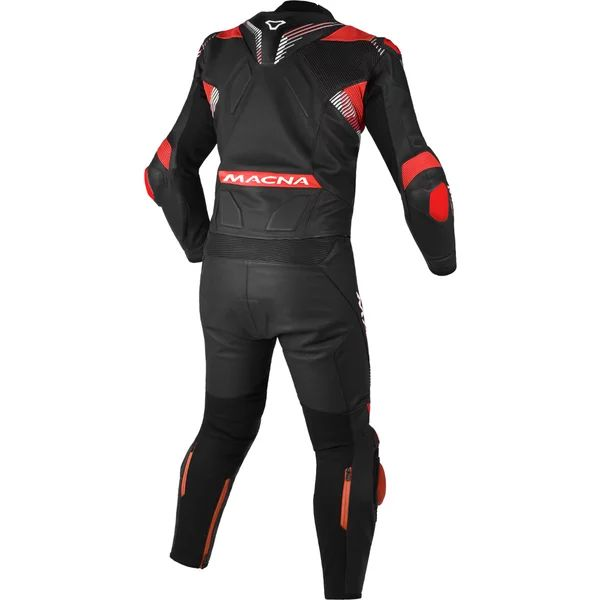 Combinezon de piele 2 piese MACNA ARMADYL 54 Alb/Rosu/Albastru, 9, nordicamoto.ro
