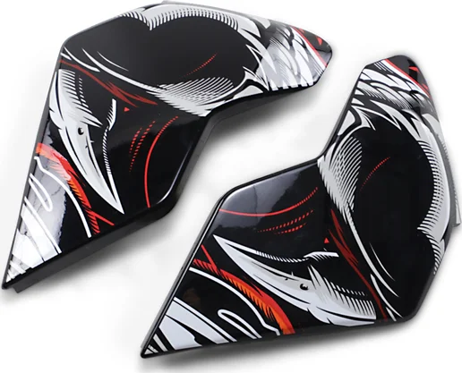 Placi laterale casca Icon Airflite™ Black/Red/White One size fits all, 1, nordicamoto.ro
