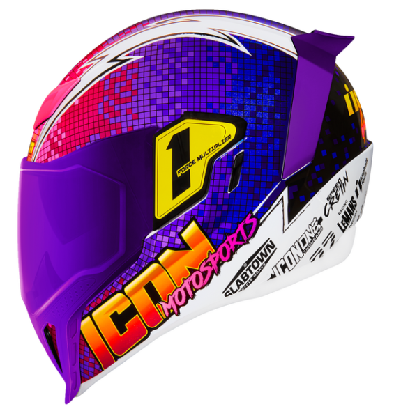 Airflite Quarterflash Helmet Purple -1