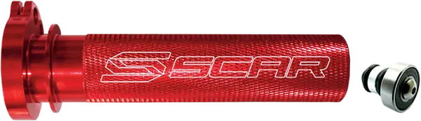 Motocross Aluminum Throttle Tube With Bearing Red