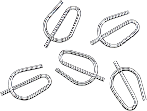 Chrome Rear Axle Nut Spring Clip Silver, 1, nordicamoto.ro